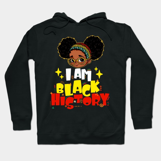 I Am Black History Kids Girls Black History Shirt Kids Boys Hoodie by Jhon Towel